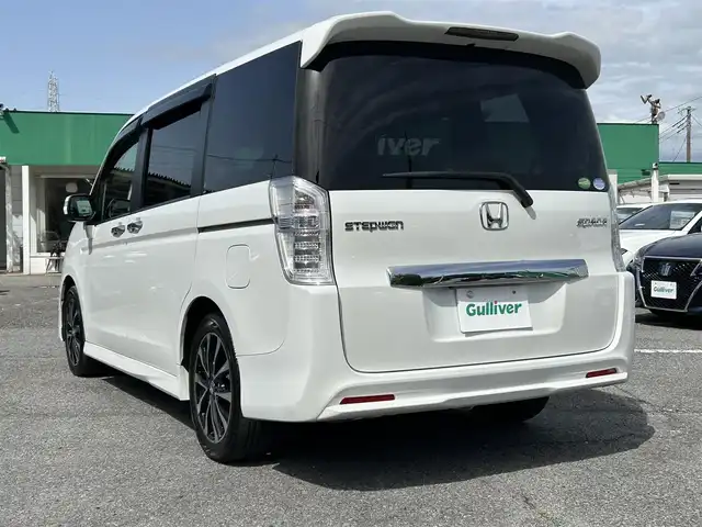 ホンダ ステップワゴン スパーダ Z インターナビセレ 千葉県 2012(平24)年 7.4万km ホワイトオーキッドパール 純正HDDナビ/・CD/DVD/MSV/フルセグTV/ALPINEフリップダウンモニター【TMX-R3000】/両後パワースライドドア/バックカメラ/クルーズコントロール/スマートキー/純正キセノンヘッドライト/フォグランプ/社外ドライブレコーダー/ビルトインETC/パドルシフト/純正17インチアルミホイール/本革巻きステアリング/ドアバイザー/新車時保証書＆取扱説明書