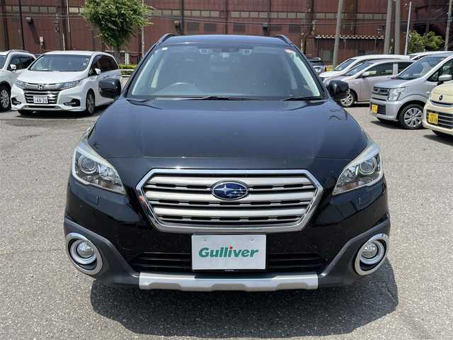スバル アウトバック リミテッド 新潟県 2017(平29)年 9.8万km 黒 4WD/社外８インチナビ/フルセN-LR820D/　CD/DVD/Bluetooth/バックカメラ/黒革シート/前席シートヒーター/レーダークルーズコントロール/キセノンヘッドライト/オートライト/フォグランプ/パワーバックドア/衝突被害軽減ブレーキ/コーナーセンサー/レーンキープ/ドライブレコーダー