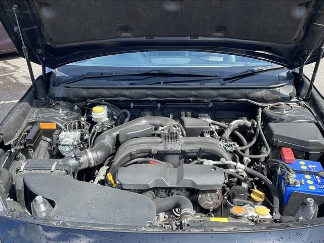 スバル アウトバック リミテッド 新潟県 2017(平29)年 9.8万km 黒 4WD/社外８インチナビ/フルセN-LR820D/　CD/DVD/Bluetooth/バックカメラ/黒革シート/前席シートヒーター/レーダークルーズコントロール/キセノンヘッドライト/オートライト/フォグランプ/パワーバックドア/衝突被害軽減ブレーキ/コーナーセンサー/レーンキープ/ドライブレコーダー