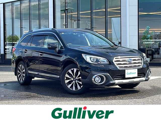 スバル アウトバック リミテッド 新潟県 2017(平29)年 9.8万km 黒 4WD/社外８インチナビ/フルセN-LR820D/　CD/DVD/Bluetooth/バックカメラ/黒革シート/前席シートヒーター/レーダークルーズコントロール/キセノンヘッドライト/オートライト/フォグランプ/パワーバックドア/衝突被害軽減ブレーキ/コーナーセンサー/レーンキープ/ドライブレコーダー