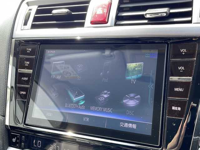 スバル アウトバック リミテッド 新潟県 2017(平29)年 9.8万km 黒 4WD/社外８インチナビ/フルセN-LR820D/　CD/DVD/Bluetooth/バックカメラ/黒革シート/前席シートヒーター/レーダークルーズコントロール/キセノンヘッドライト/オートライト/フォグランプ/パワーバックドア/衝突被害軽減ブレーキ/コーナーセンサー/レーンキープ/ドライブレコーダー