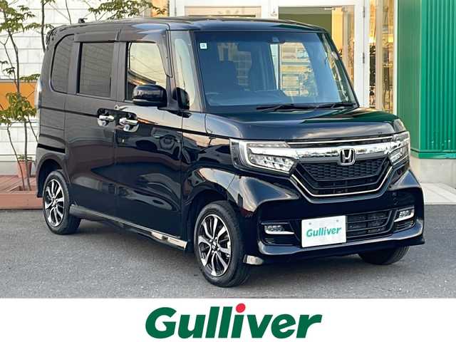 ホンダ Ｎ ＢＯＸ カスタム G L ホンダセンシング 青森県 2018(平30)年 6.8万km クリスタルブラックパール 4WD/社外メモリナビ・フルセグTV/CD・DVD・SD・Bluetooth/バックカメラ/片側パワースライドドア/前席シートヒーター/衝突軽減ブレーキ/誤発進抑制機能/レーンキープアシスト/追従クルーズコントロール/オートハイビーム/純正エンジンスターター/純正ビルトインETC/LEDヘッドライト/LEDフォグランプ/純正14インチアルミ/スマートキー/プッシュスタート