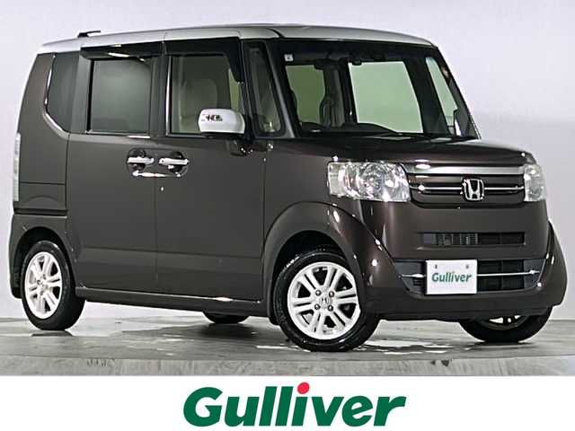ホンダ Ｎ ＢＯＸ G SSパッケージ 広島県 2017(平29)年 4.4万km プレミアムディープモカパール シティーブレーキアクティブシステム/両側パワースライドドア/純正7型ナビ（YXM-175Fi）/・CD・DVD・BT・SD・ワンセグTV/バックカメラ/ステアリングスイッチ/ETC/ドライブレコーダー/前席シートヒーター/純正フロアマット/ドアバイザー/サンシェード/プッシュスタート/スマートキー/スペアキー/取扱説明書/保証書