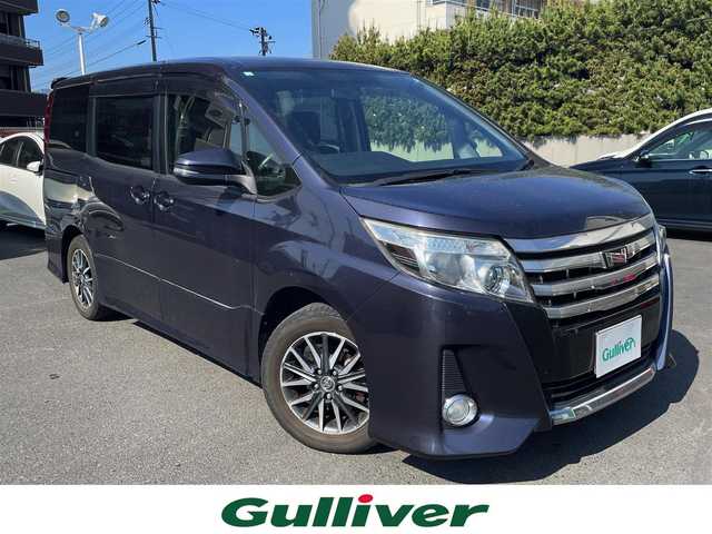 トヨタ ノア Si 島根県 2014(平26)年 12.6万km ダークバイオレットマイカメタリック 純正ナビ/フルセグTV/バックカメラ/純正フリップダウンモニター/両側パワースライド/ＥＴＣ　/純正１６インチアルミホイール