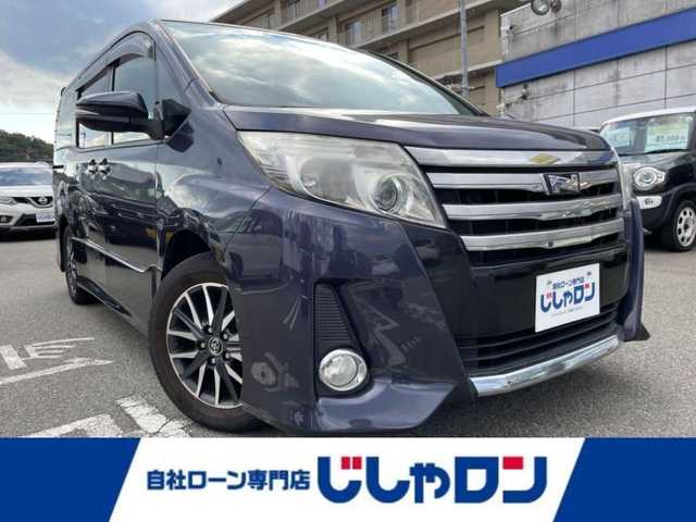 トヨタ ノア Si 兵庫県 2014(平26)年 12.6万km ダークバイオレットマイカメタリック (株)IDOMが運営する【じしゃロン姫路店】の自社ローン専用車両になります。こちらは現金またはオートローンご利用時の価格です。自社ローンご希望の方は別途その旨お申付け下さい/純正ナビ/フルセグTV/バックカメラ/純正フリップダウンモニター/両側パワースライド/ＥＴＣ　/純正１６インチアルミホイール
