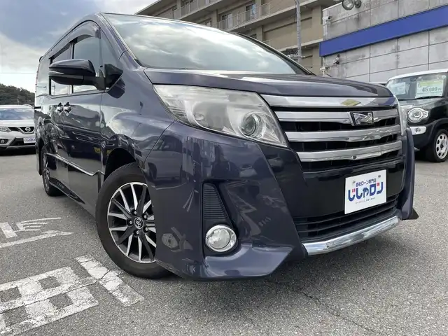 トヨタ ノア Si 兵庫県 2014(平26)年 12.6万km ダークバイオレットマイカメタリック (株)IDOMが運営する【じしゃロン姫路店】の自社ローン専用車両になります。こちらは現金またはオートローンご利用時の価格です。自社ローンご希望の方は別途その旨お申付け下さい/純正ナビ/フルセグTV/バックカメラ/純正フリップダウンモニター/両側パワースライド/ＥＴＣ　/純正１６インチアルミホイール