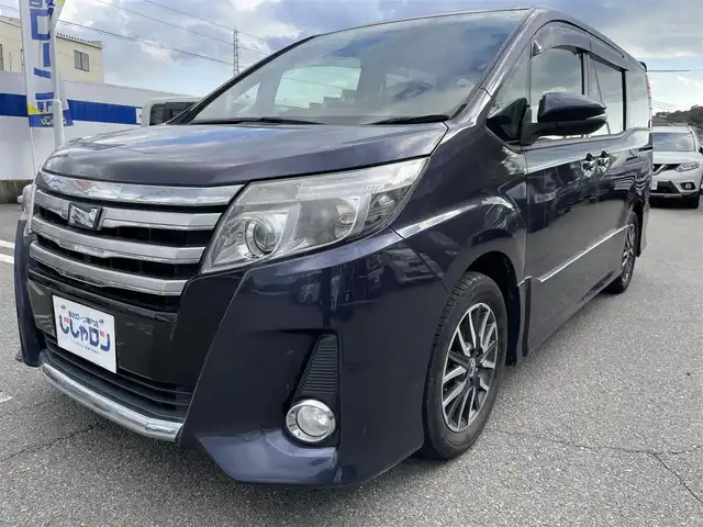 トヨタ ノア Si 兵庫県 2014(平26)年 12.6万km ダークバイオレットマイカメタリック (株)IDOMが運営する【じしゃロン姫路店】の自社ローン専用車両になります。こちらは現金またはオートローンご利用時の価格です。自社ローンご希望の方は別途その旨お申付け下さい/純正ナビ/フルセグTV/バックカメラ/純正フリップダウンモニター/両側パワースライド/ＥＴＣ　/純正１６インチアルミホイール