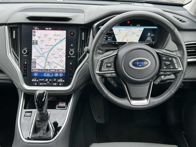 スバル アウトバック X－ブレイクEX 千葉県 2022(令4)年 2.5万km マグネタイトグレーメタリック ワンオーナー/１１．６インチセンターインフォメーションディスプレイ/フルセグナビ/Bluetooth接続/ETC/バックカメラ/Eyesight/クルーズコントロール/衝突被害軽減システム/後退時ブレーキアシスト/レーンキープアシスト/ドライバーモニタリングシステム/ステアリングスイッチ/ステアリングヒーター/革巻きハンドル/シートヒーター/シートエアコン/レザーシート/スマートキー/プッシュスタート/全方向ドライブレコーダー/ドアバイザー/スペアキー１本/純正アルミホイール/純正フロアマット/LEDヘッドライト/ルーフレール/フルフラットシート/取扱説明書