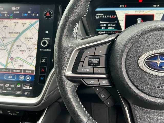 スバル アウトバック X－ブレイクEX 千葉県 2022(令4)年 2.5万km マグネタイトグレーメタリック ワンオーナー/１１．６インチセンターインフォメーションディスプレイ/フルセグナビ/Bluetooth接続/ETC/バックカメラ/Eyesight/クルーズコントロール/衝突被害軽減システム/後退時ブレーキアシスト/レーンキープアシスト/ドライバーモニタリングシステム/ステアリングスイッチ/ステアリングヒーター/革巻きハンドル/シートヒーター/シートエアコン/レザーシート/スマートキー/プッシュスタート/全方向ドライブレコーダー/ドアバイザー/スペアキー１本/純正アルミホイール/純正フロアマット/LEDヘッドライト/ルーフレール/フルフラットシート/取扱説明書
