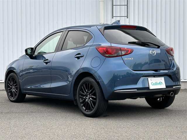マツダ マツダ２ 15S ブラックトーンED 愛媛県 2022(令4)年 2.6万km エターナルブルーマイカ 純正SDナビ/バックカメラ/全方位カメラ/クルーズコントロール（追従有）/BSM/ETC/コーナーセンサー/前後ドラレコ/純正AW/純正フロアマット/フルセグTV（走行中不可）/レーンキープアシスト/パドルシフト/オートLEDヘッドライト