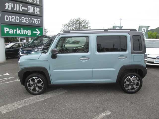 スズキ ハスラー Jスタイル Ⅱ ターボ 広島県 2023(令5)年 0.9万km オフブルーメタリック/ガンメタリック2トーンルーフ ワンオーナー/純正メーカーナビ/フルセグTV・BTオーディオ/LEDオートライト/シートヒーター/全方位カメラ/パドルシフト/スズキセーフティサポート/ルーフレール/前後ドライブレコーダー/スマートキー