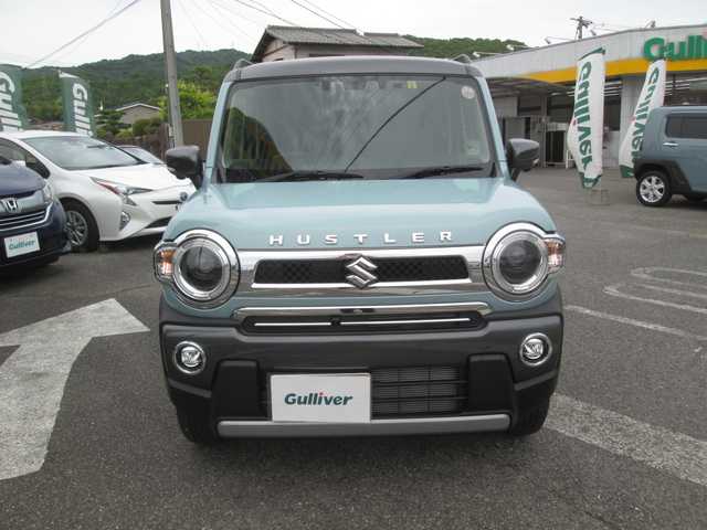 スズキ ハスラー Jスタイル Ⅱ ターボ 広島県 2023(令5)年 0.9万km オフブルーメタリック/ガンメタリック2トーンルーフ ワンオーナー/純正メーカーナビ/フルセグTV・BTオーディオ/LEDオートライト/シートヒーター/全方位カメラ/パドルシフト/スズキセーフティサポート/ルーフレール/前後ドライブレコーダー/スマートキー