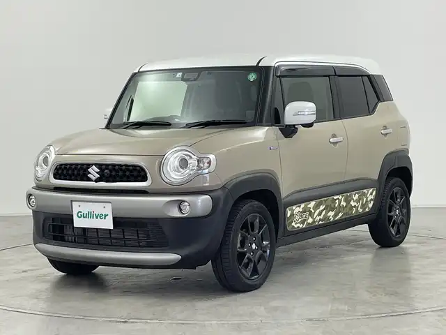 スズキ クロスビー HYBRID MZ 群馬県 2018(平30)年 1.8万km キャラバンアイボリーパールメタリック/ホワイト 2トーンルーフ 純正８型ナビ　全周囲カメラ　衝突被害軽減ブレーキ　レーンキープアシスト　パドルシフト　クルーズコントロール　シートヒーター　アイドリングストップ　ＬＥＤヘッドライト　オートハイビーム　禁煙車