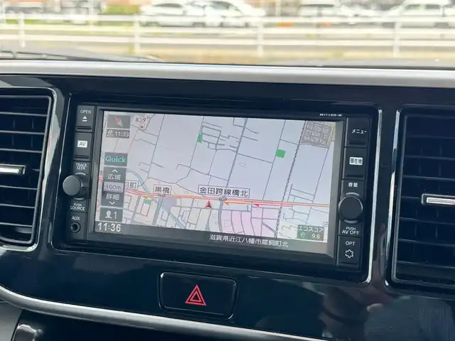 日産 デイズ ルークス X Vセレクション 滋賀県 2017(平29)年 7.9万km 茶 純正フルセグナビ/　フルセグ Bluetooth CD SD AM FM/アラウンドビューモニター/ドライブレコーダー前後/両側パワースライドドア/ETC/エマージェンシーブレーキ/踏み間違い防止アシスト/スマートキー×2/プッシュスタート/フロアマット/ドアバイザー/純正14インチアルミ/電動格納ミラー