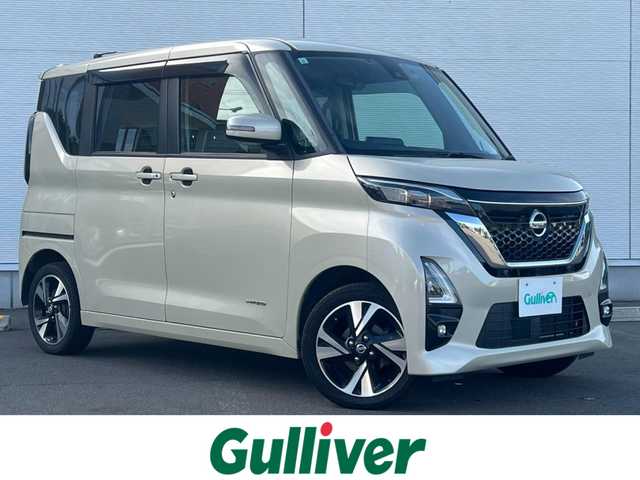 日産 ルークス HWS Gターボ プロパイロットED 秋田県 2021(令3)年 6.6万km フローズンバニラパール ターボ/４WD/衝突軽減システム/両側パワースライドドア/プロパイロット/LEDヘッドライト/純正メモリナビ/フルセグ/全方位カメラ/アラウンドビューモニター/日産純正15インチアルミ（夏タイヤ装着）/スマートキー/アイドリングストップ/プッシュスタート/クルーズコントロール追従走行有/レーンキープアシスト/コーナーセンサー/ステアリングスイッチ/ドライブレコーダー/ビルトインETC/前席シートヒーター/電動パーキングブレーキ/オートブレーキホールド機能/純正フロアマット/純正ドアバイザー/オートライト/オートエアコン/パワーステアリング/パワーウィンドウ/横滑り防止/盗難防止装置/寒冷地仕様/電動格納ウィンカーミラー/キーレスエントリー/保証書/取扱説明書/記録簿