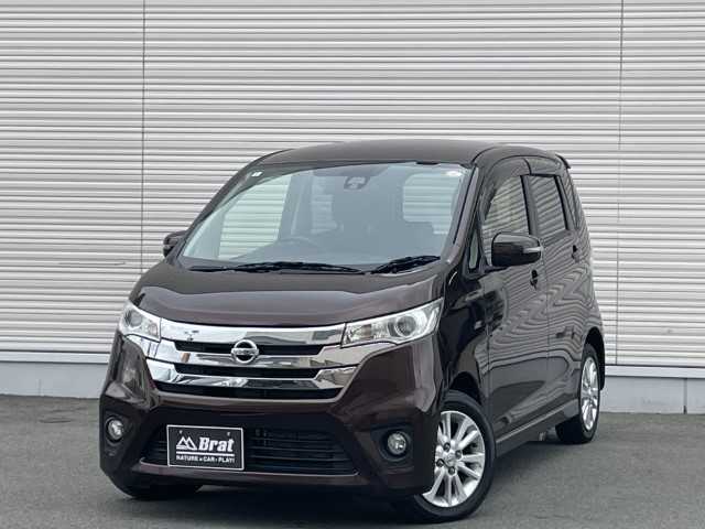 日産 デイズ HWS X Vセレ +SeftyⅡ 岩手県 2015(平27)年 9.6万km 茶 社外メモリーナビ/アラウンドビューモニター/フォグライト/電動格納ミラー/ドラレコ/純正フロアマット/フルセグ/ETC