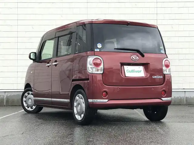 ダイハツ ムーヴ キャンバス X LTD メイクアップ SA Ⅲ 富山県 2017(平29)年 3.2万km ファイアークォーツレッドM 純正ナビ/フルセグTV/Bluetooth/バックカメラ/衝突被害軽減ブレーキ/両側パワースライドドア/プッシュスタート/スマートキー/オートライト/オートハイビーム/フォグランプ/ステアリングスイッチ