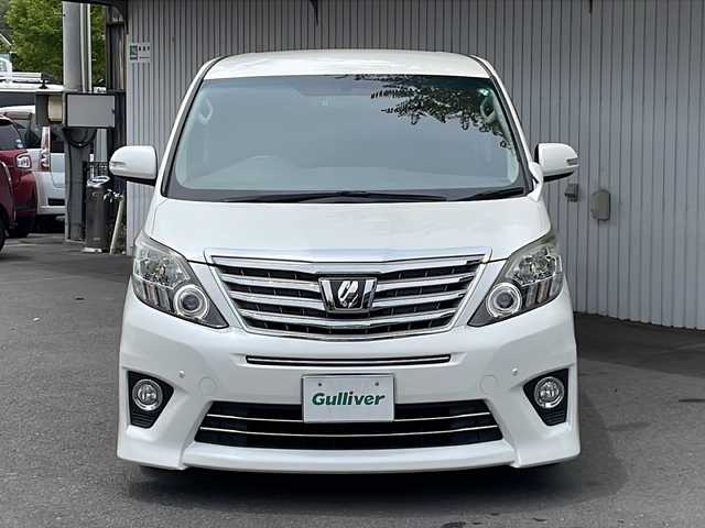 トヨタ アルファード 240S 長野県 2013(平25)年 8.9万km ホワイトパールクリスタルシャイン 純正８インチHDDナビフルセグTV/バックカメラ/フリップダウンモニター/両側パワースライドドア/前後コーナーセンサー /純正１８インチアルミ/ETC/TEIN車高調/純正サス積込/保証書・取説/スペアキー