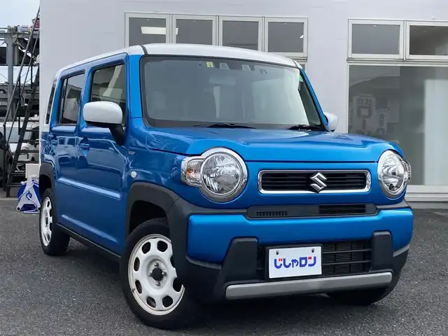 スズキ ハスラー HYBRID G 埼玉県 2021(令3)年 8.2万km ブリスクブルーメタリック/ホワイト2トーンルーフ (株)IDOMが運営する【じしゃロン川越店】の自社ローン専用車両になります。/こちらは現金またはオートローンご利用時の価格です。/自社ローンご希望の方は別途その旨お申付け下さい/純正ＳＤナビ(AVIC-BZ501)/（AM/FM/CD/DVD/BT)/バックカメラ　/Ｄ席シートヒーター　/ＥＴＣ　/純正フロアマット　/電動格納ミラー　/プッシュスタート　/スマートキー　/前後コーナーセンサー
