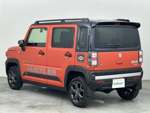 スズキ ハスラー タフワイルド・ターボ 道央・札幌 2024(令6)年 0.2万km オレンジⅡ ・ワンオーナー/・４WD/・寒冷地仕様/・純正9インチナビ/　CD/DVD/SD/BT/フルセグ/・全方位カメラ/・ナビ連動ドライブレコーダー（前後）/・デュアルカメラサポートブレーキ/・レーダークルーズコントロール/・レーンキープアシスト/・クリアランスソナー/・アイドリングストップ/・SNOWモード/・グリップコントロール/・ダウンヒルアシストコントロール/・前席シートヒーター/・LEDヘッドライト/・フォグライト/・オートライト/・プッシュスタート/・スマートキー/・純正フロアマット/・社外AW付スタッドレス積込(165/60/R15)