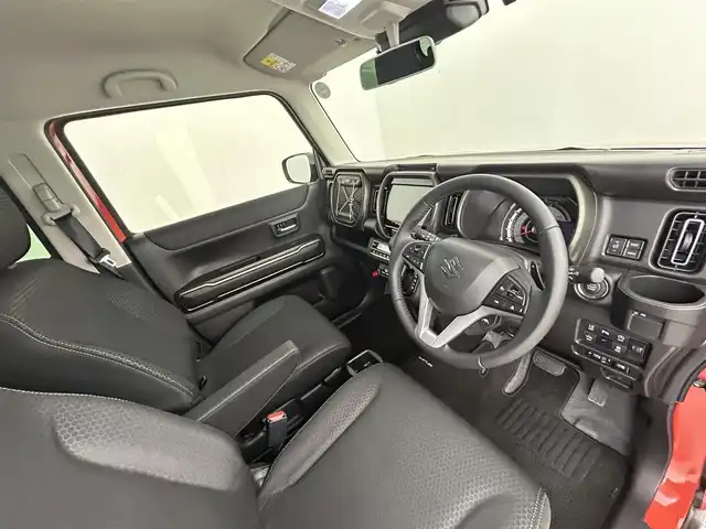 スズキ ハスラー タフワイルド・ターボ 道央・札幌 2024(令6)年 0.2万km オレンジⅡ ・ワンオーナー/・４WD/・寒冷地仕様/・純正9インチナビ/　CD/DVD/SD/BT/フルセグ/・全方位カメラ/・ナビ連動ドライブレコーダー（前後）/・デュアルカメラサポートブレーキ/・レーダークルーズコントロール/・レーンキープアシスト/・クリアランスソナー/・アイドリングストップ/・SNOWモード/・グリップコントロール/・ダウンヒルアシストコントロール/・前席シートヒーター/・LEDヘッドライト/・フォグライト/・オートライト/・プッシュスタート/・スマートキー/・純正フロアマット/・社外AW付スタッドレス積込(165/60/R15)
