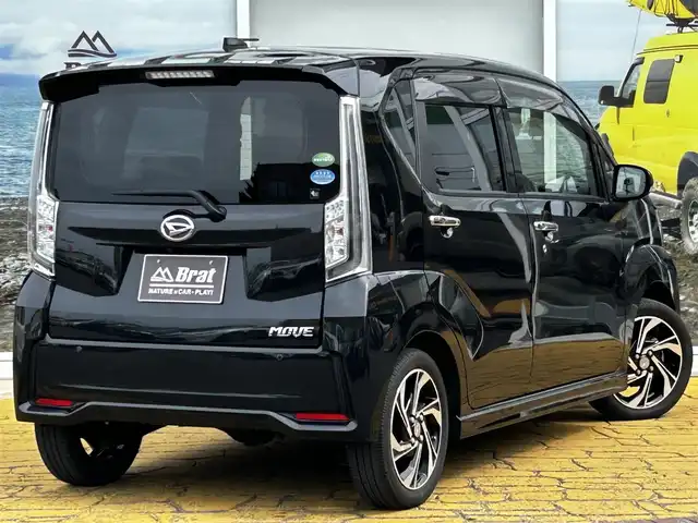 ダイハツ ムーヴ カスタム RS ハイパーLTD SAⅢ 道北・旭川 2018(平30)年 2.3万km ブラックマイカメタリック 純正8インチナビ/全方位カメラ/フルセグTV/ハーフレザーシート/運転席シートヒーター/ターボ/LEDヘッドライト/オートライト/プッシュスタート/スマートキー