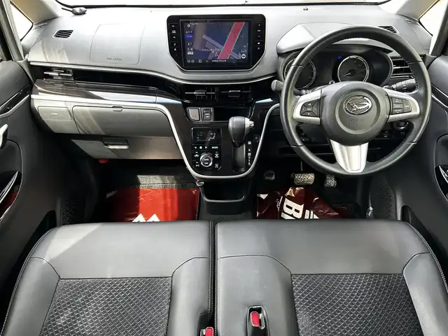 ダイハツ ムーヴ カスタム RS ハイパーLTD SAⅢ 道北・旭川 2018(平30)年 2.3万km ブラックマイカメタリック 純正8インチナビ/全方位カメラ/フルセグTV/ハーフレザーシート/運転席シートヒーター/ターボ/LEDヘッドライト/オートライト/プッシュスタート/スマートキー