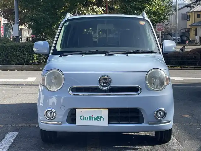 ダイハツ ミラ ココア プラスX スペシャルコーデ 神奈川県 2014(平26)年 2.7万km ミストブルーマイカメタリック 社外SDナビ/CD/DVD/Bluetooth/ワンセグ/革巻きステアリング/ブラウンスウェード調シート/ルーフレール/スマートキー/電動格納ウインカーミラー/SRSエアバッグ(運転席/助手席)