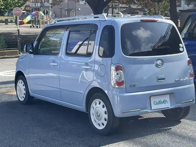 ダイハツ ミラ ココア プラスX スペシャルコーデ 神奈川県 2014(平26)年 2.7万km ミストブルーマイカメタリック 社外SDナビ/CD/DVD/Bluetooth/ワンセグ/革巻きステアリング/ブラウンスウェード調シート/ルーフレール/スマートキー/電動格納ウインカーミラー/SRSエアバッグ(運転席/助手席)