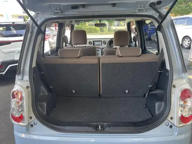 ダイハツ ミラ ココア プラスX スペシャルコーデ 神奈川県 2014(平26)年 2.7万km ミストブルーマイカメタリック 社外SDナビ/CD/DVD/Bluetooth/ワンセグ/革巻きステアリング/ブラウンスウェード調シート/ルーフレール/スマートキー/電動格納ウインカーミラー/SRSエアバッグ(運転席/助手席)