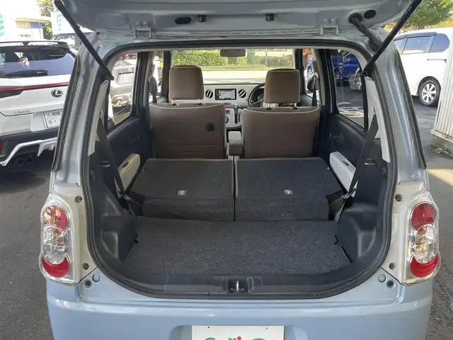 ダイハツ ミラ ココア プラスX スペシャルコーデ 神奈川県 2014(平26)年 2.7万km ミストブルーマイカメタリック 社外SDナビ/CD/DVD/Bluetooth/ワンセグ/革巻きステアリング/ブラウンスウェード調シート/ルーフレール/スマートキー/電動格納ウインカーミラー/SRSエアバッグ(運転席/助手席)