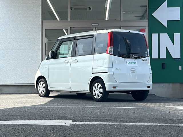 マツダ フレアワゴン ISリミテッド 愛知県 2012(平24)年 4.5万km ホワイトパール 禁煙車/ワンオーナー/プッシュスタート/スマートキー/社外ナビ/バックカメラ/TV/片側パワスラ/純正フロアマット/ドアバイザー/スマートスペアキー/取扱説明書/保証書/記録簿R7