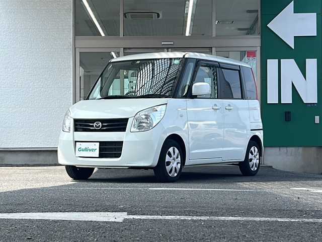 マツダ フレアワゴン ISリミテッド 愛知県 2012(平24)年 4.5万km ホワイトパール 禁煙車/ワンオーナー/プッシュスタート/スマートキー/社外ナビ/バックカメラ/TV/片側パワスラ/純正フロアマット/ドアバイザー/スマートスペアキー/取扱説明書/保証書/記録簿R7