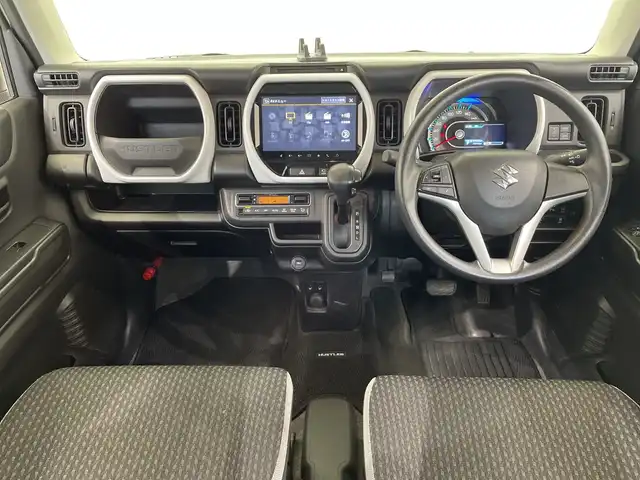 スズキ ハスラー HYBRID G 栃木県 2021(令3)年 3.7万km ピュアホワイトP 純正9インチナビ/(CD/DVD/フルセグTV/Bluetooth/USB)/バックカメラ/全方位カメラ/メーカー安全装備/シートヒーター/禁煙車/オートライト/LEDヘッドライト/横滑り防止装置/スマートキー/プッシュスタート/アイドリングストップ/電動格納ミラー/純正アルミホイール/純正フロアマット