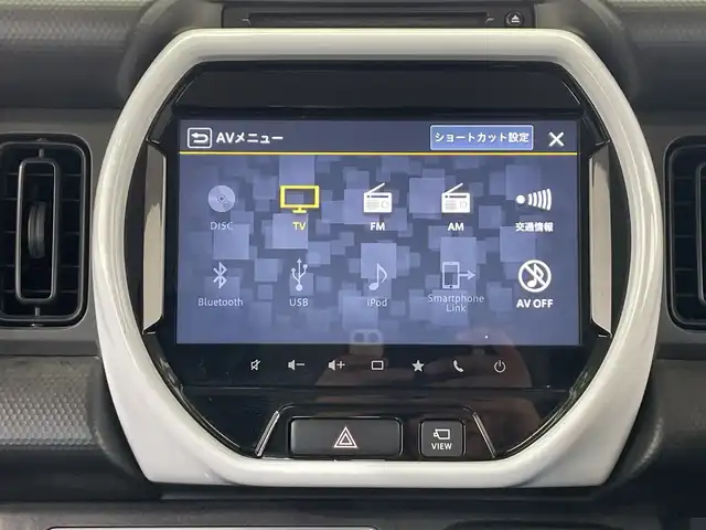 スズキ ハスラー HYBRID G 栃木県 2021(令3)年 3.7万km ピュアホワイトP 純正9インチナビ/(CD/DVD/フルセグTV/Bluetooth/USB)/バックカメラ/全方位カメラ/メーカー安全装備/シートヒーター/禁煙車/オートライト/LEDヘッドライト/横滑り防止装置/スマートキー/プッシュスタート/アイドリングストップ/電動格納ミラー/純正アルミホイール/純正フロアマット