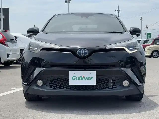 トヨタ Ｃ－ＨＲ G LEDエディション 徳島県 2018(平30)年 7.7万km ブラックマイカ 純正7型SDナビ　NSZN-W66T/　AM/FM/Bluetooth/DISC/SD/フルセグTV/オートブレーキホールド/バックカメラ/ビルトインETC/ドライブレコーダー　DRT-H66A/電子パーキング/追従式クルーズコントロール/ブラインドスポットモニター/自動格納ミラー/フォグライト/純正ドアバイザー/LEDヘッドライト/スマートキー/ハーフレザーシート/シートヒーター/純正フロアマット/スペアキー