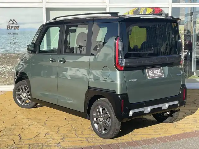 三菱 デリカミニ T プレミアム 道北・旭川 2024(令6)年 0.3万km 緑Ⅱ 純正9インチナビ/マルチアラウンドモニター/フルセグTV/Mパイロット/両側パワースライドドア/前席シートヒーター/ハンドルヒーター/デジタルインナーミラー/パドルシフト/LEDヘッドライト/オートライト/コーナーセンサー/プッシュスタート/スマートキー