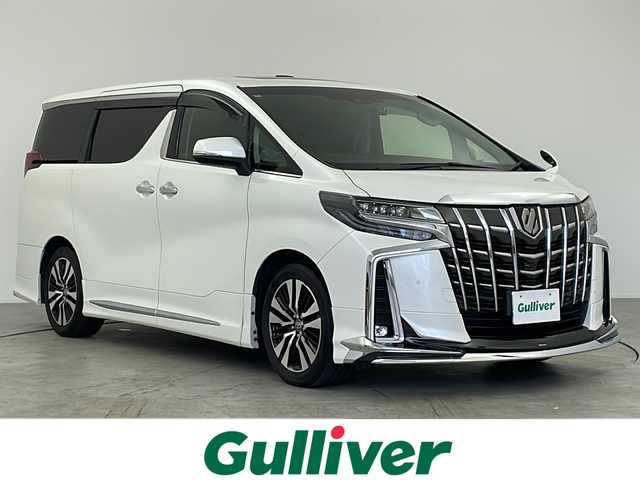 トヨタ アルファード S Cパッケージ 愛知県 2020(令2)年 7.6万km ホワイトパールクリスタルシャイン /禁煙車//純正9インチナビ//フルセグTV//CD・DVDデッキ//ビルトインETC//バックカメラ//ドライブレコーダー//モデリスタエアロ//ツインムーンルーフ(フロントチルト&リヤ電動スライド)//純正14インチリヤシートエンターテインメントシステム//トヨタセーフティセンス//プリクラッシュセーフティ//レーントレーシングアシスト//レーダークルーズコントロール//ロードサインアシスト//アダプティブハイビームシステム//発進遅れ告知//インテリジェントクリアランスソナー//パーキングサポートブレーキ//スーパーUV&IRカットガラス//ブラックエクステンション3眼LEDヘッドライト//オートライト//LEDフォグランプ//両側ワンタッチパワースライドドア//合皮+メタルウッド+スパッタリング内装//合皮シート//前席パワーシート(快適温熱+ベンチレーション付)//運転席ポジションメモリー//2列目エグゼクティブパワーシート//2列目パワーオットマン//3列目スペースアップシート//純正フロアマット//純正ドアバイザー//本革コンビステア//ステアスイッチ//ステアヒーター//プッシュスタート//電動格納ミラー(リバース連動機能付)//イモビライザー