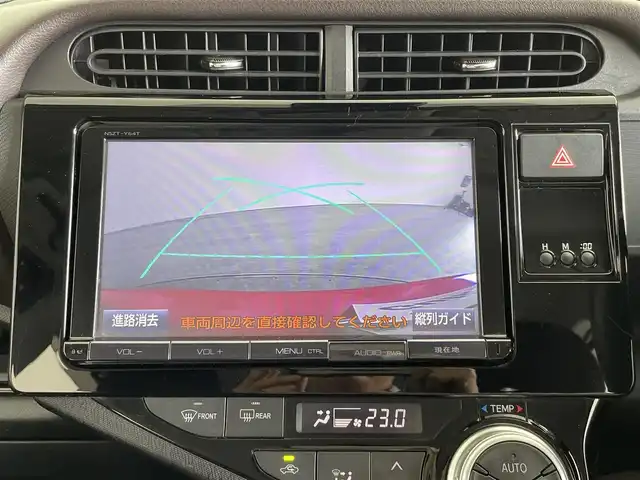 トヨタ アクア G 大分県 2016(平28)年 12.9万km チェリーパールクリスタルシャイン 純正ナビ /（AM/FM/CD/SD/地デジTV/Bluetooth）/バックカメラ/ビルトイン ETC/Toyota Safety Sense/・プリクラッシュセーフティ［PCS］/・レーンディパーチャーアラート［LDA］/・オートハイビーム［AHB］/前方ドライブレコーダー/プッシュスタート/クルーズコントロール/オートエアコン/電動格納ドアミラー（ウインカー付）/フォグランプ/ステアリングスイッチ/純正ホイールキャップ
