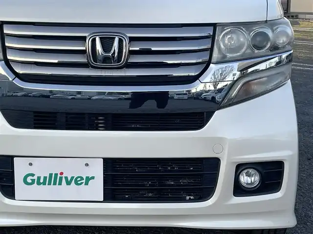 ホンダ Ｎ ＢＯＸ カスタム G ターボSSパッケージ 宮城県 2013(平25)年 9.7万km プレミアムホワイトパール 純正ナビ/フルセグＴＶ/ＡＭ／ＦＭ／ＣＤ／ＤＶＤ／ＵＳＢ／Ｂｌｕｅｔｏｏｔｈ/クルーズコントロール/横滑り防止装置/オートライト（ＬＥＤ）/純正フロアマット/純正ドアバイザー/スペアキー×１/エンジンスターター/両側パワースライドドア