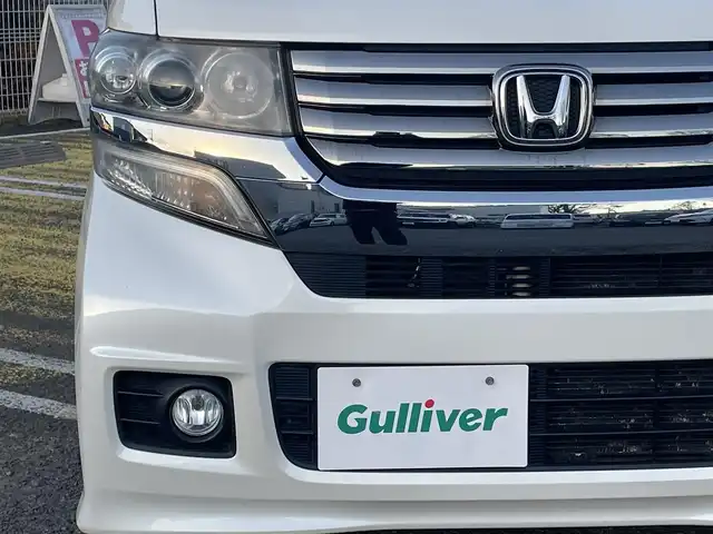 ホンダ Ｎ ＢＯＸ カスタム G ターボSSパッケージ 宮城県 2013(平25)年 9.7万km プレミアムホワイトパール 純正ナビ/フルセグＴＶ/ＡＭ／ＦＭ／ＣＤ／ＤＶＤ／ＵＳＢ／Ｂｌｕｅｔｏｏｔｈ/クルーズコントロール/横滑り防止装置/オートライト（ＬＥＤ）/純正フロアマット/純正ドアバイザー/スペアキー×１/エンジンスターター/両側パワースライドドア