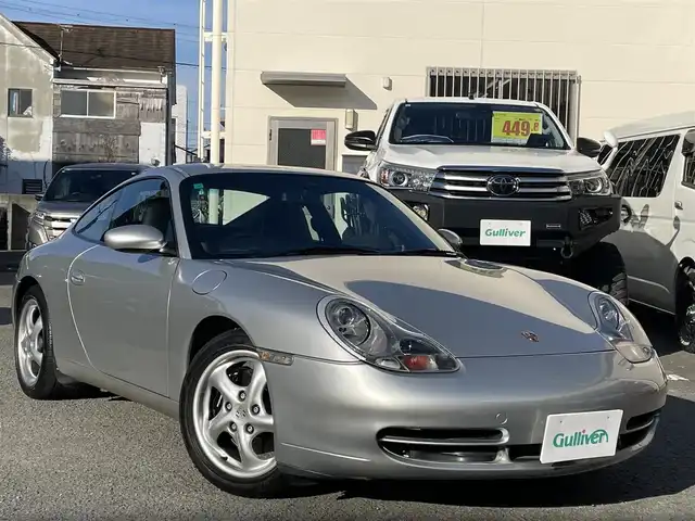 ポルシェ ９１１ カレラ 和歌山県 2001(平13)年 2.3万km シルバー サンルーフ/黒レザーシート/PSM/HIDヘッドライト/純正オーディオ・CDCH/運転席電動リクライニング/ETC/キーレス/スペアキー/保証書/取扱説明書/H１４．１６．１８．２０．２１．２２．２３．２６．２８．３０．/　R2.4.6整備記録簿有