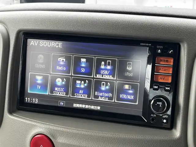 日産 キューブ 15X Mセレクション 滋賀県 2009(平21)年 11.2万km ビターショコラ 禁煙車/純正HDDナビ/・HS511D-W/・DVD/CD/USB/フルセグ/Bluetooth/スマートキー/プッシュスタート/ETC/フォグライト/ドライブレコーダー/電動格納ミラー/ベンチシート