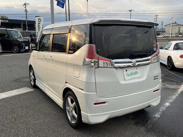 スズキ ソリオ HV MZ 新潟県 2018(平30)年 11.6万km ピュアホワイトP 純正ナビ/（DTV/DVD/Bluetooth）/４WD/衝突軽減/レーンキープアシスト/クルーズコントロール/コーナーセンサー/パドルシフト/アイドリングストップ/ドラレコ/ETC/両側パワースライドドア/ロールアップサンシェード/フロアマット/シガーソケット/HIDヘッドライト/フォグランプ/ウィンカーミラー/電格ミラー/ドアバイザー