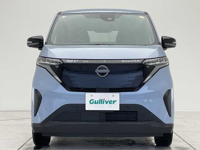 日産 サクラ X 愛知県 2025(令7)年 0.1万km ライトブルー 純正9型ナビ/全方位カメラ/バックカメラ/コーナーセンサー/純正アルミホイール/LEDヘッドライト/ドライブレコーダー/ETC/衝突軽減システム/フルセグ/CD DVD/Bluetooth/ステアリングスイッチ/スマートキー/プッシュスタート