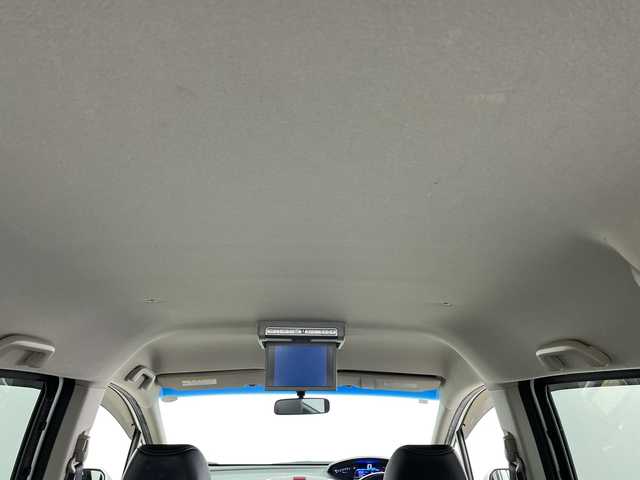 ホンダ フリード ハイブリット ジャストセレクション 群馬県 2013(平25)年 7万km ホワイトオーキッドパール 純正９型後席モニター　純正７型ナビ　バックカメラ　両側電動スライドドア　クルーズコントロール　ハーフレザーシート　ＥＴＣ　ＨＩＤヘッドライト　オートライト　革巻きステアリング　スマートキー　禁煙車