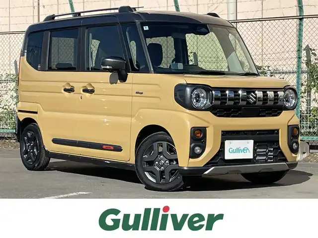 スズキ スペーシア ギア HYBRID XZ 東京都 2024(令6)年 0.4万km 黄Ⅱ メーカーナビ/全周囲カメラ/ヘッドアップディスプレイ/フルセグTV/前席シートヒーター/ステアリングヒーター/スズキセーフティセンス/レーダークルーズコントロール/リアサーキュレーター/前後コーナーセンサー/スマートキー/LEDライト/フォグライト
