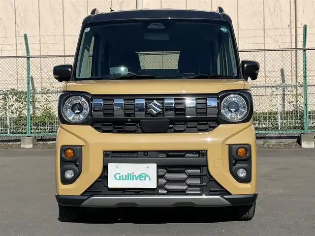 スズキ スペーシア ギア HYBRID XZ 東京都 2024(令6)年 0.4万km 黄Ⅱ メーカーナビ/全周囲カメラ/ヘッドアップディスプレイ/フルセグTV/前席シートヒーター/ステアリングヒーター/スズキセーフティセンス/レーダークルーズコントロール/リアサーキュレーター/前後コーナーセンサー/スマートキー/LEDライト/フォグライト