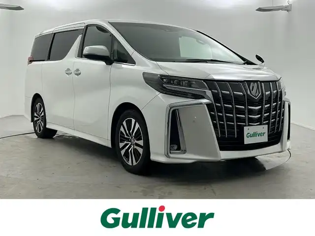 トヨタ アルファード S Cパッケージ 福井県 2021(令3)年 6.2万km ホワイトパールクリスタルシャイン 純正ナビ　/ＣＤ　ＤＶＤ　ＢＴ　AppleCarPlay/バックカメラ　/純正フリップダウン　/前後ドライブレコーダー　/デジタルインナーミラー　/スマートキー　/両側パワースライドドア　　/レーンキープアシスト　/アダプティブクルーズコントロール/前後コーナーセンサー/レザーシート/シートヒーター /エアーシート/パワーシート/電動パーキング