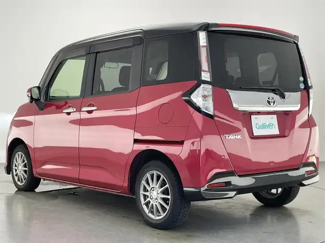 トヨタ タンク カスタムG S 愛知県 2018(平30)年 7.7万km ブラックマイカ/マゼンダベリーメタリック 純正ナビ　地デジ　Ｂｌｕｅｔｏｏｔｈ　バックカメラ　両側電動スライドドア　衝突軽減　クルーズコントロール　ビルトインＥＴＣ　純正ドラレコ　サマータイヤ純正アルミホイール付き　ＨＩＤヘッドライト　禁煙車